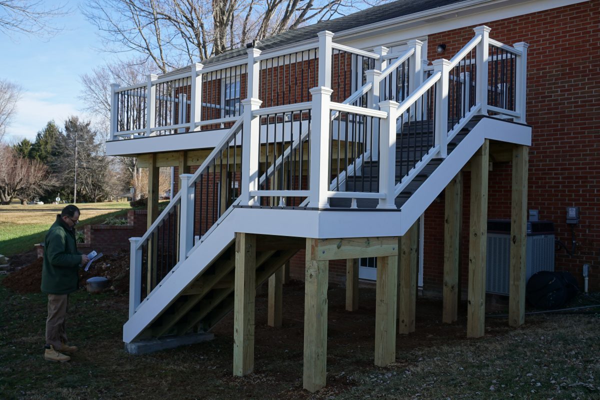 Christian Siding, Deck and Custom Stairwell Project